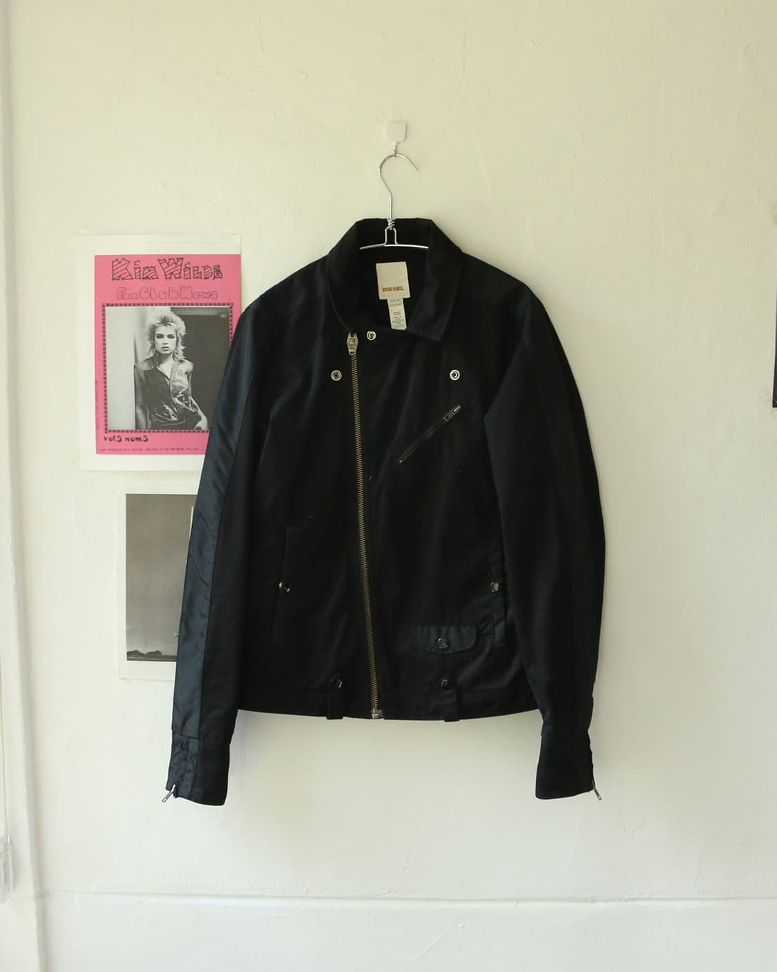 디젤 블랙 바이커 자켓 상품이미지4
