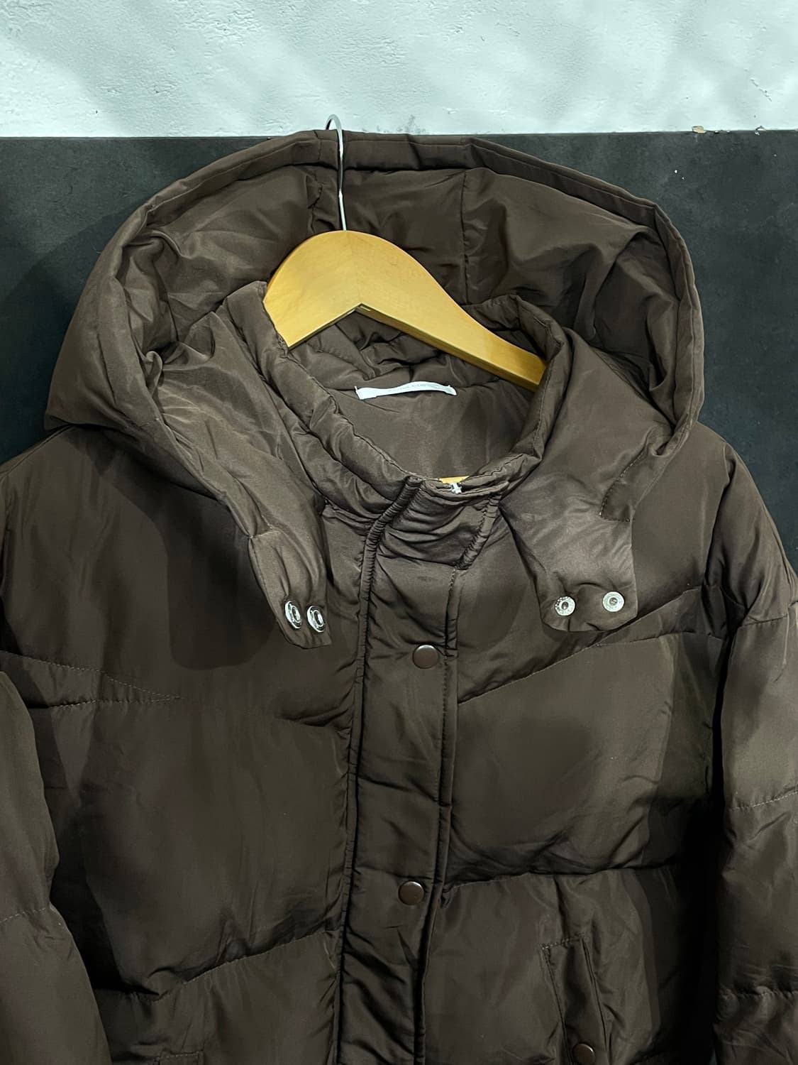 일본빈티지 Retrogirl 브라운 크롭 후드 패딩 M 상품이미지8