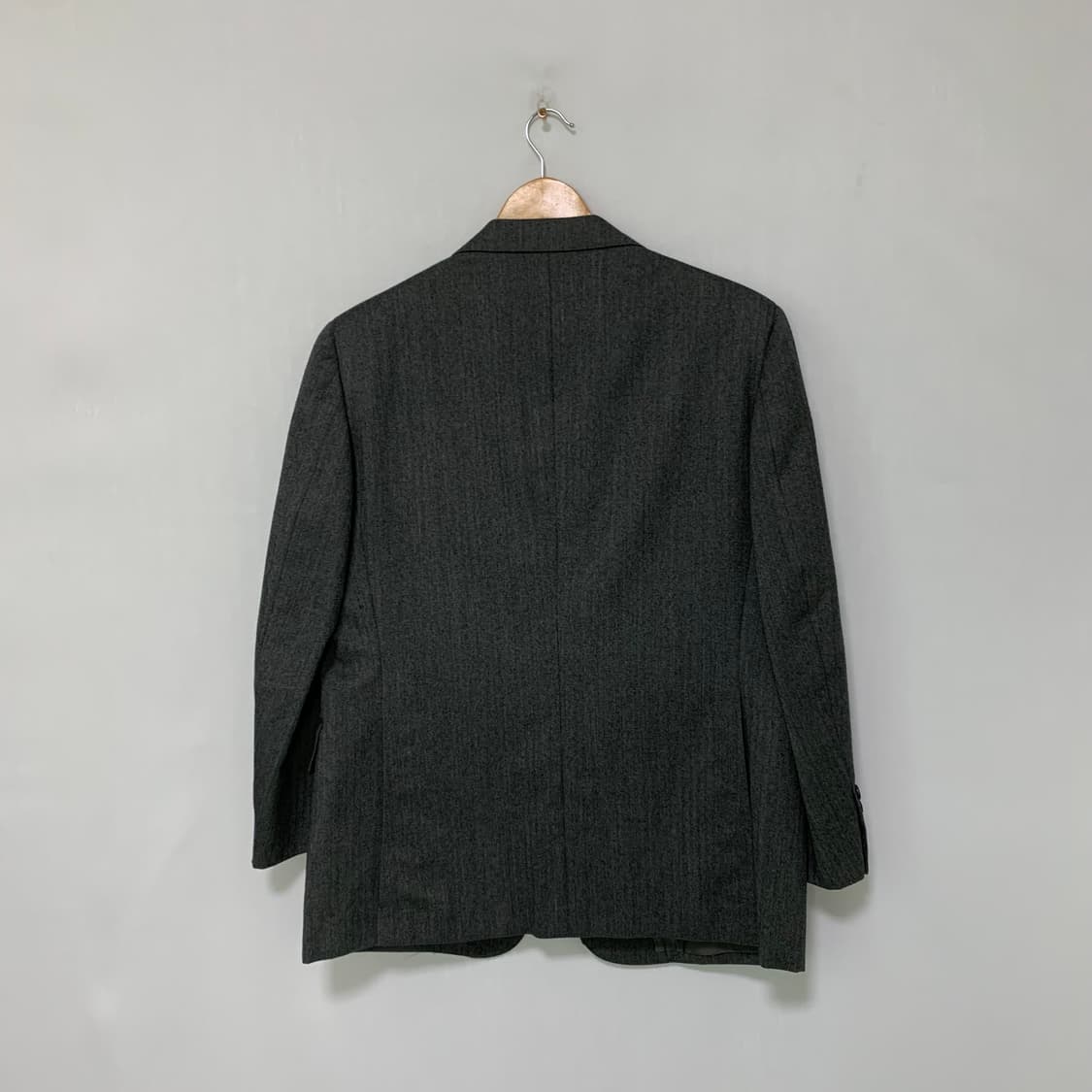 버버리 울 블레이저 정장 자켓 그레이 빈티지 남성 남녀공용 상품이미지3