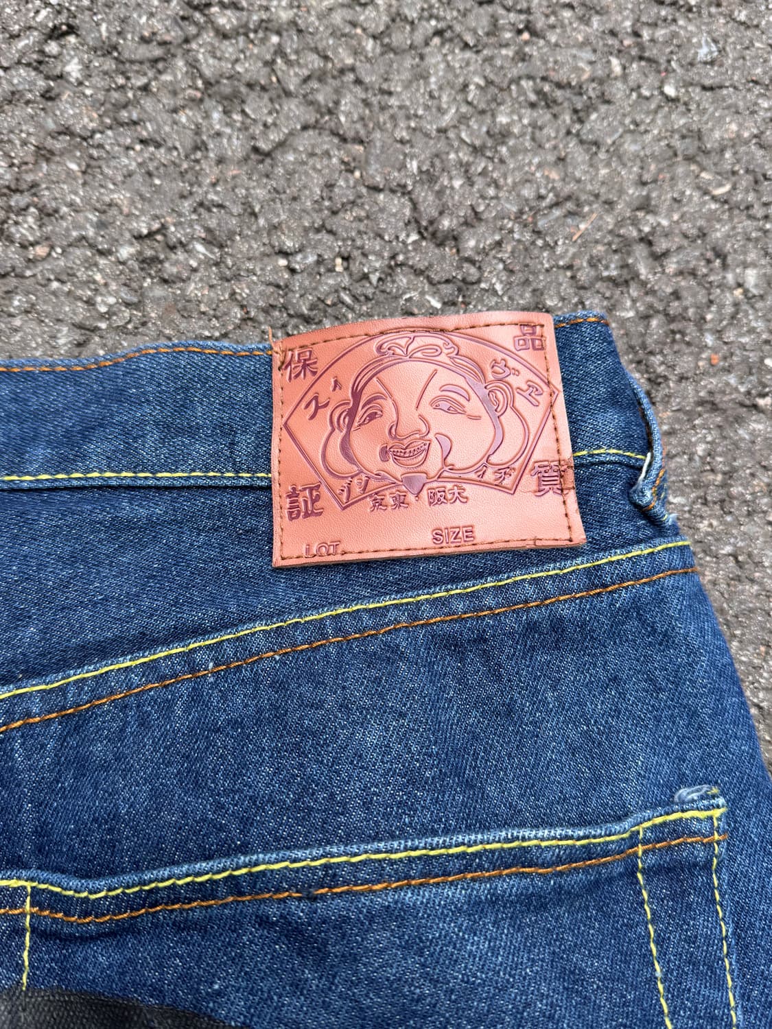 Evisu 에비수 재팬 다이콕 페인트 데님 팬츠 상품이미지5