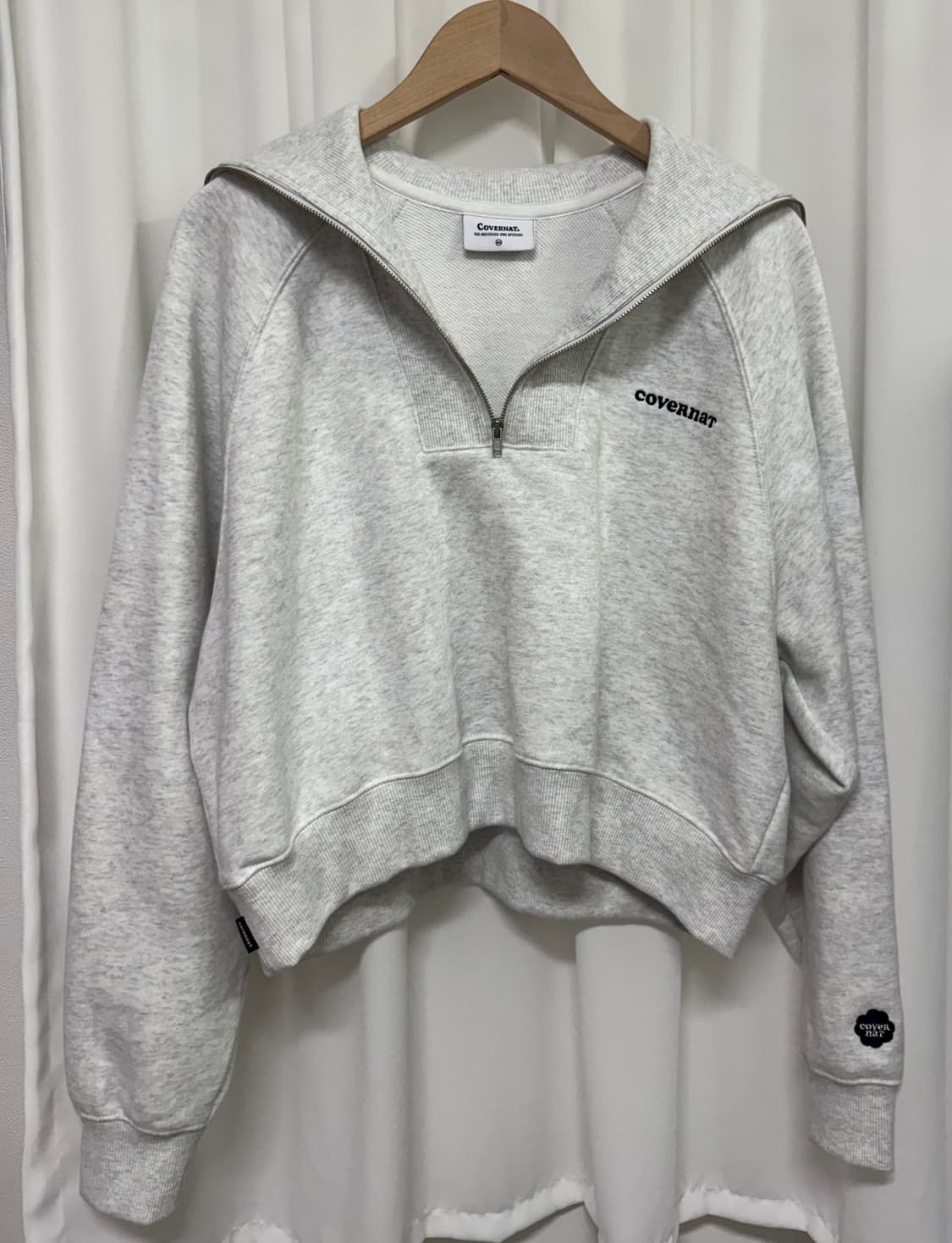 커버낫 하프집업 맨투맨 상품이미지1