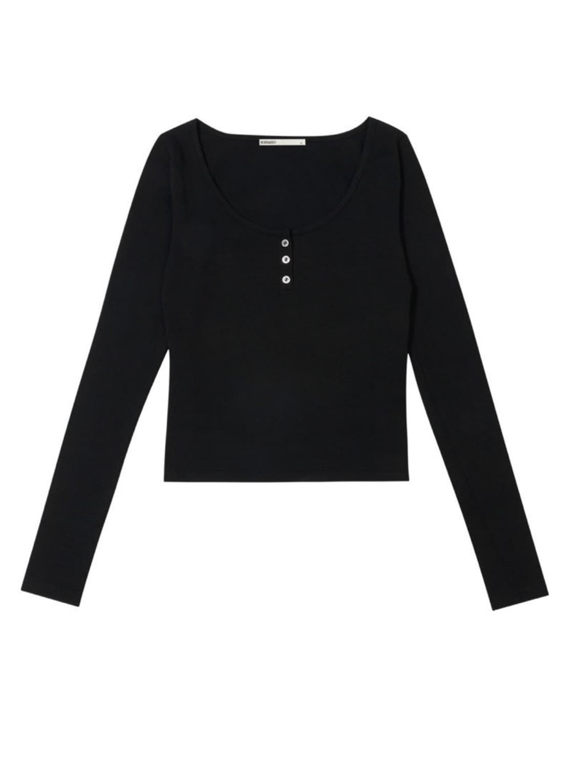 보헤미안 서울 베이직 라운드 버튼 롱슬리브 m 상품이미지1