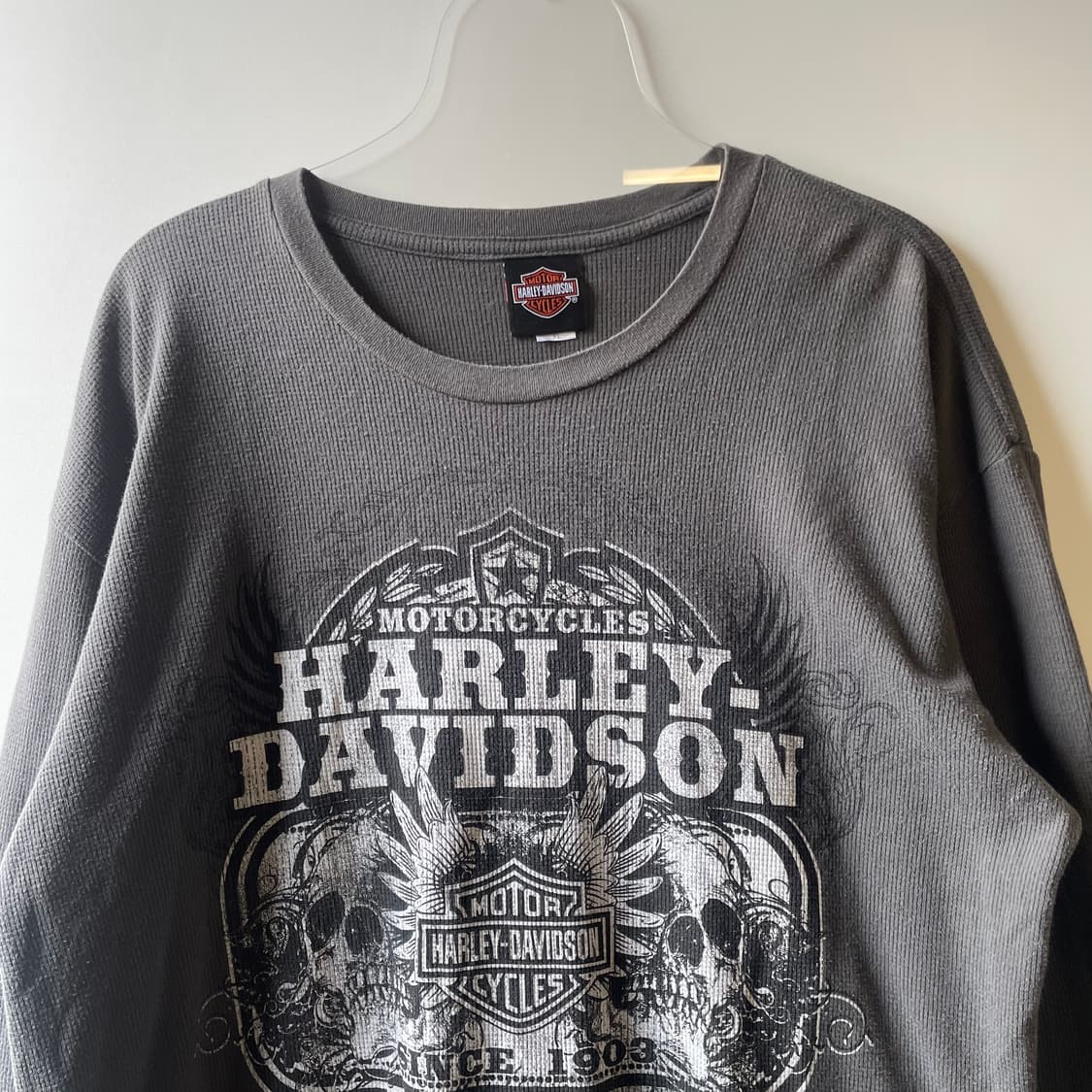 할리데이비슨 와플 롱슬리브 상품이미지2