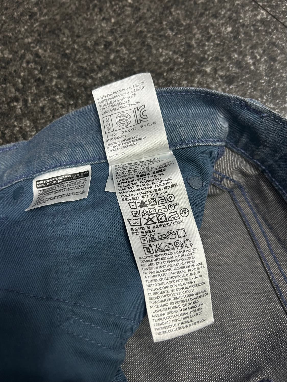 리바이스 더티블루 데님팬츠 청바지 남성 34인치 상품이미지6