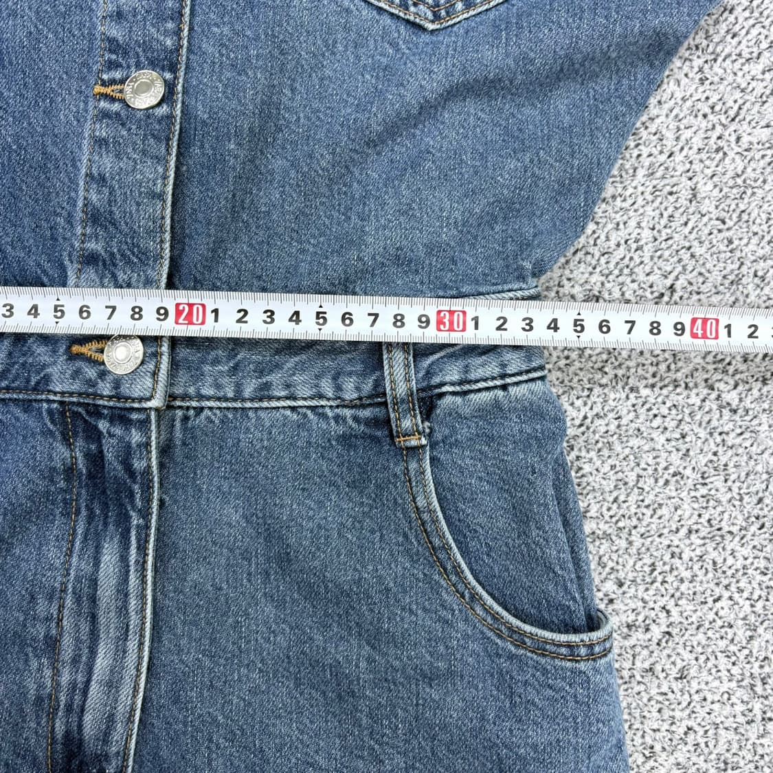 실측확인 자라 데님 점프수트 0406J 상품이미지6