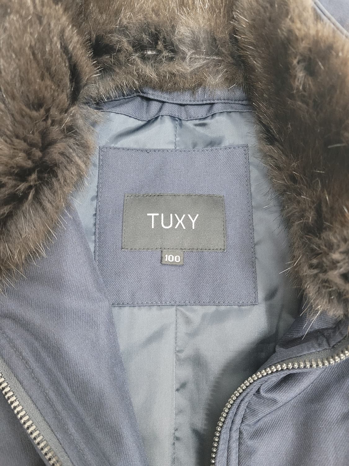 TUXY 턱시 구스 다운 패딩 코트 /  남 100 네이비 상품이미지8