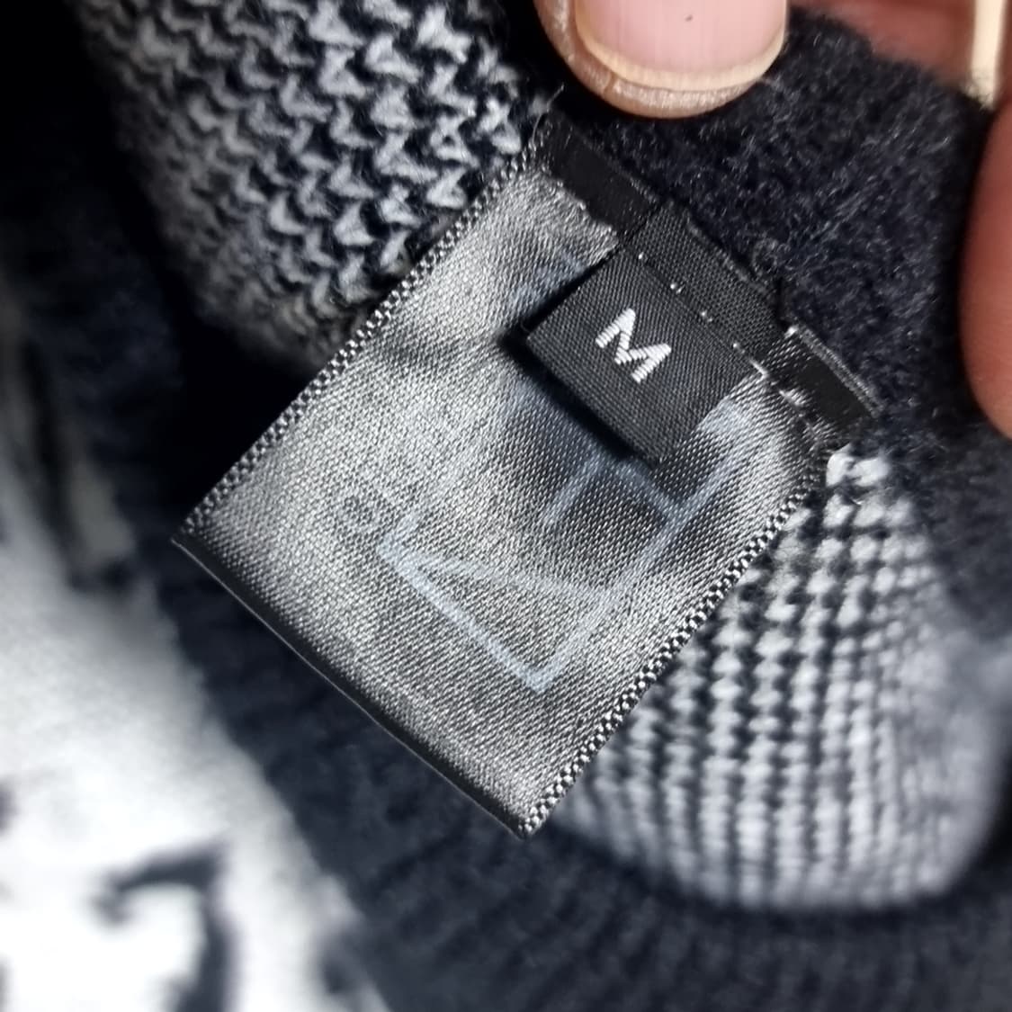 nevstudio 해골 프린팅 니트 블랙 스웨터(100) 상품이미지4