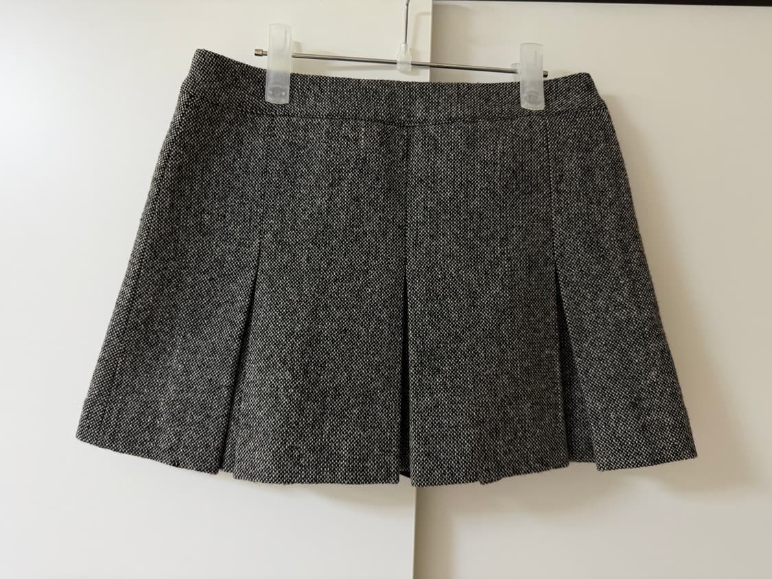 로켓런치 울 랩 미니 플리츠 스커트 상품이미지2