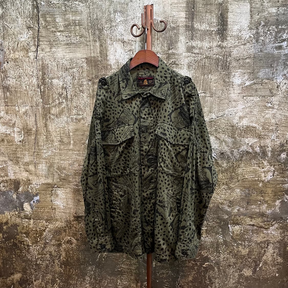 히스테릭 글래머 밀리터리 패턴 셔츠 상품이미지1