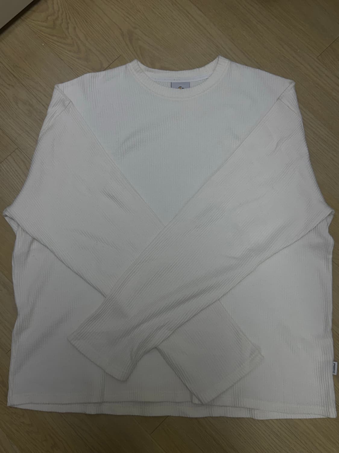 언타이틀드 아이딜 와플 롱슬리브 오프 화이트 상품이미지4