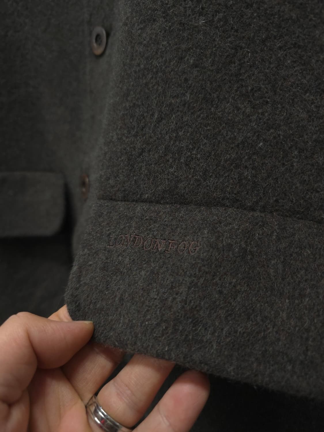 런던포그 남성 클래식 울 하프 코트 상품이미지8