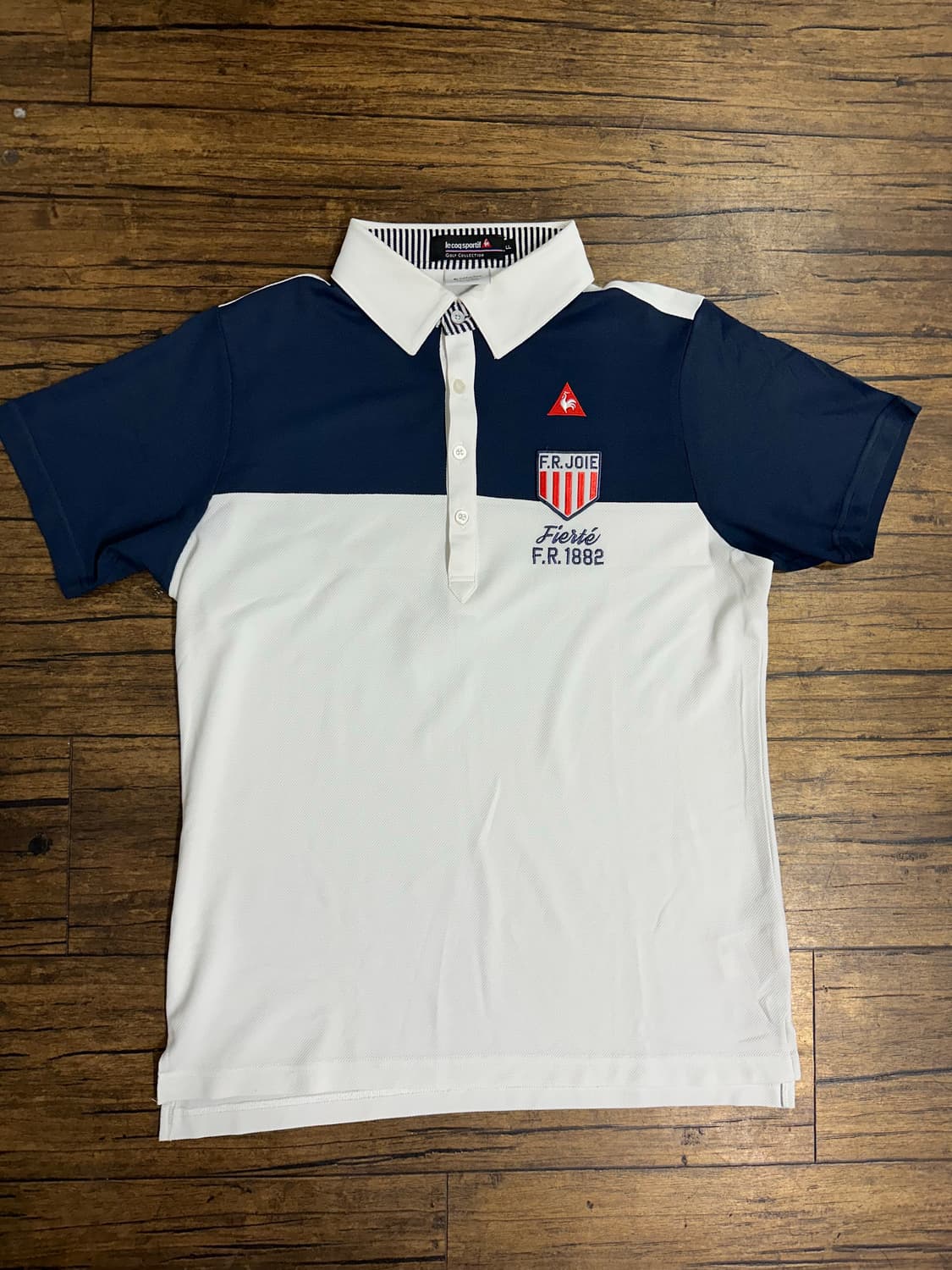 르꼬끄골프 남성 카라티 LL 네이비/화이트 새제품 상품이미지1