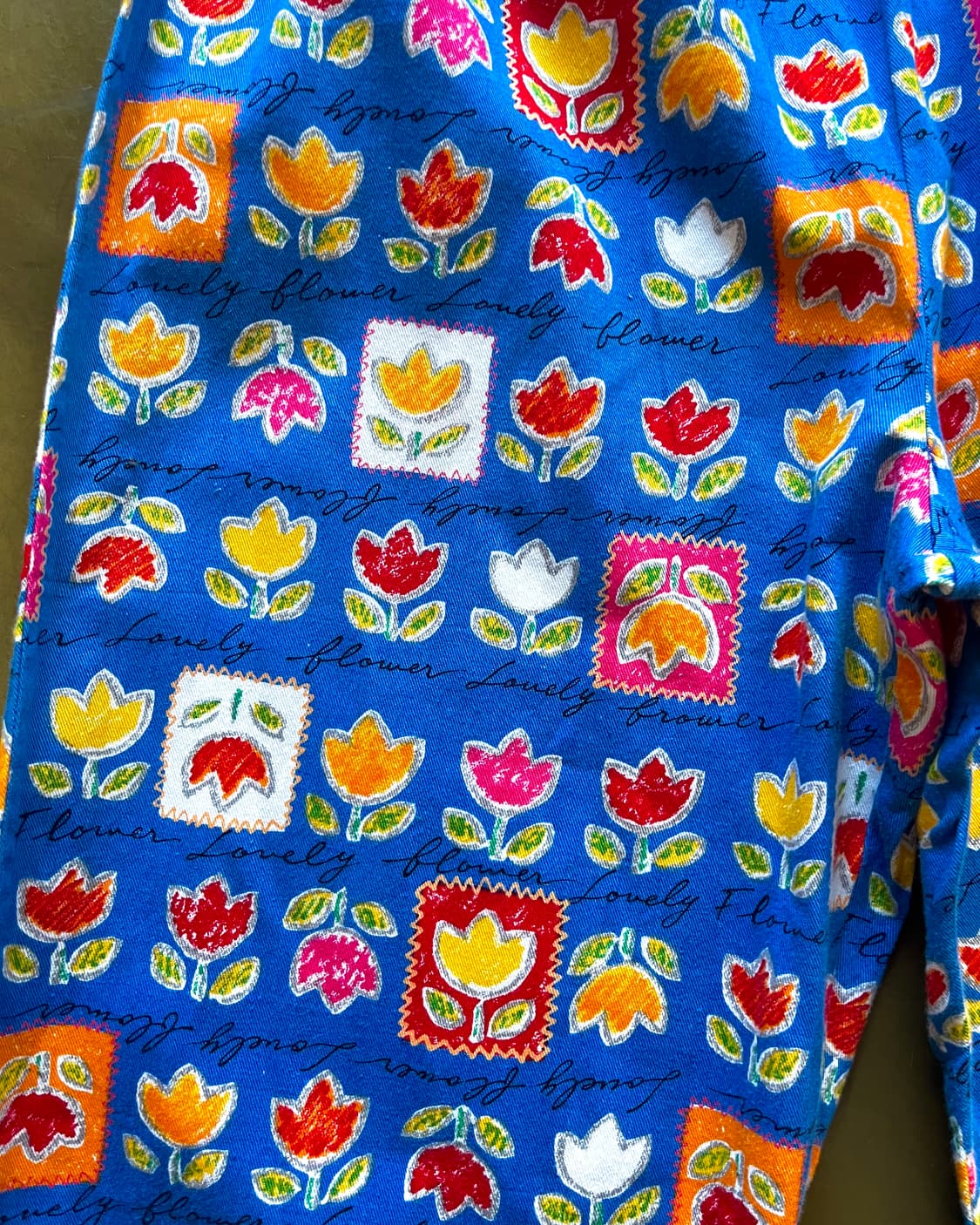 JPN Vintage Floral Art Pattern Pants 상품이미지6