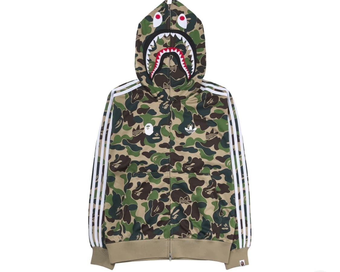 베이프 아디다스 샤크후드 US사이즈 xl 상품이미지1