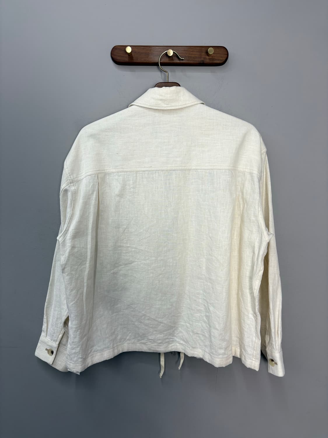 프리즘웍스 린넨 아이보리 블루종 자켓 A3375 상품이미지5