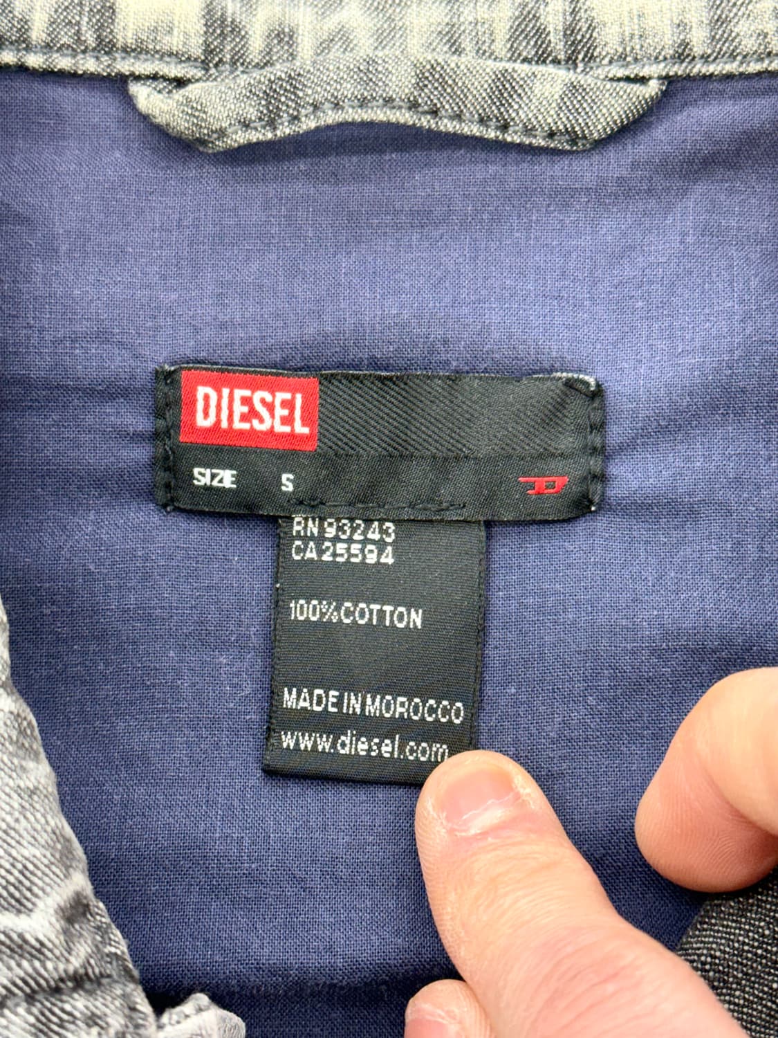 디젤 라이트 그레이 워시드 그레이 다잉 데님 트러커 자켓 상품이미지7