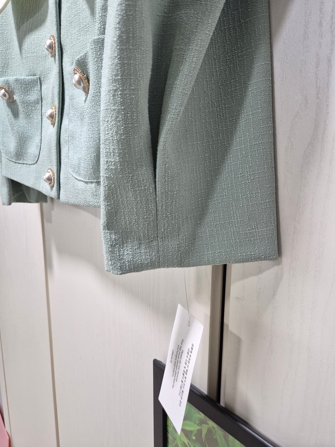 (세일)(새상품)Chlone 민트 트위드 셋업 스커트 상품이미지8