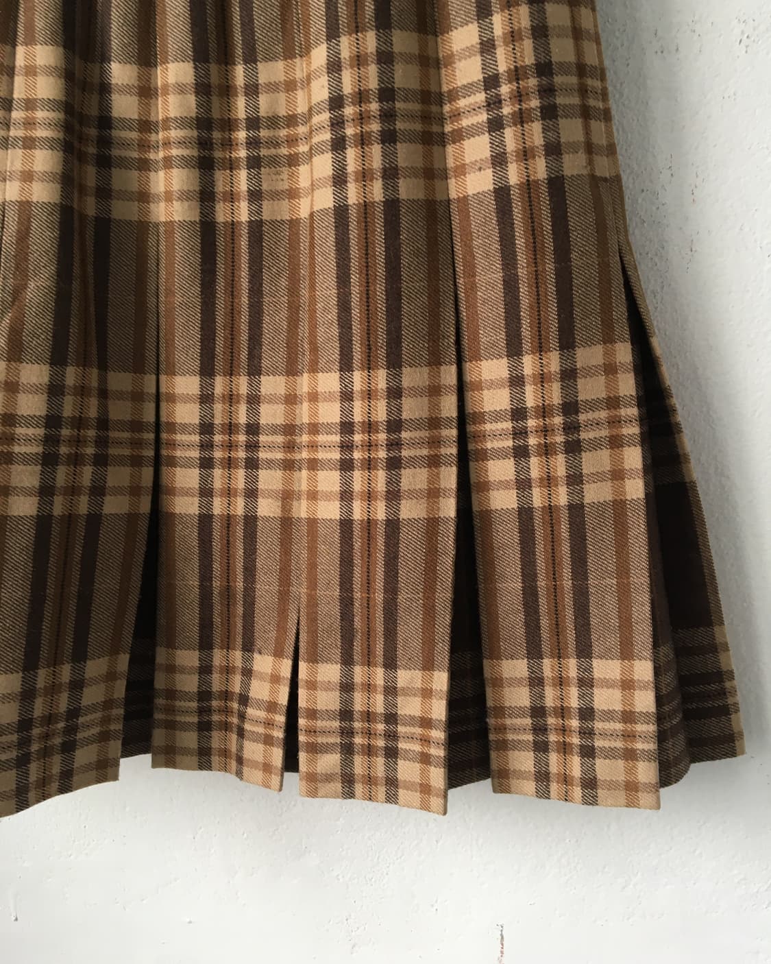Check pattern pleats skirt 상품이미지3