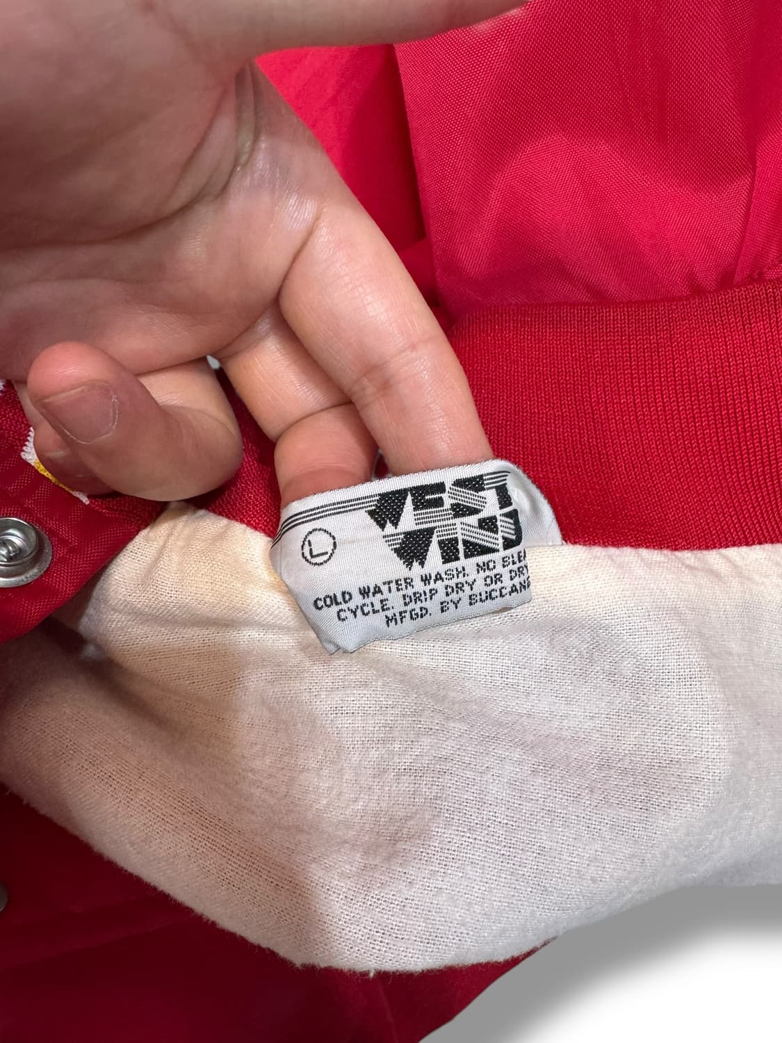 90s Waggoner Trucking 나일론 바시티 자켓 (L) 상품이미지6