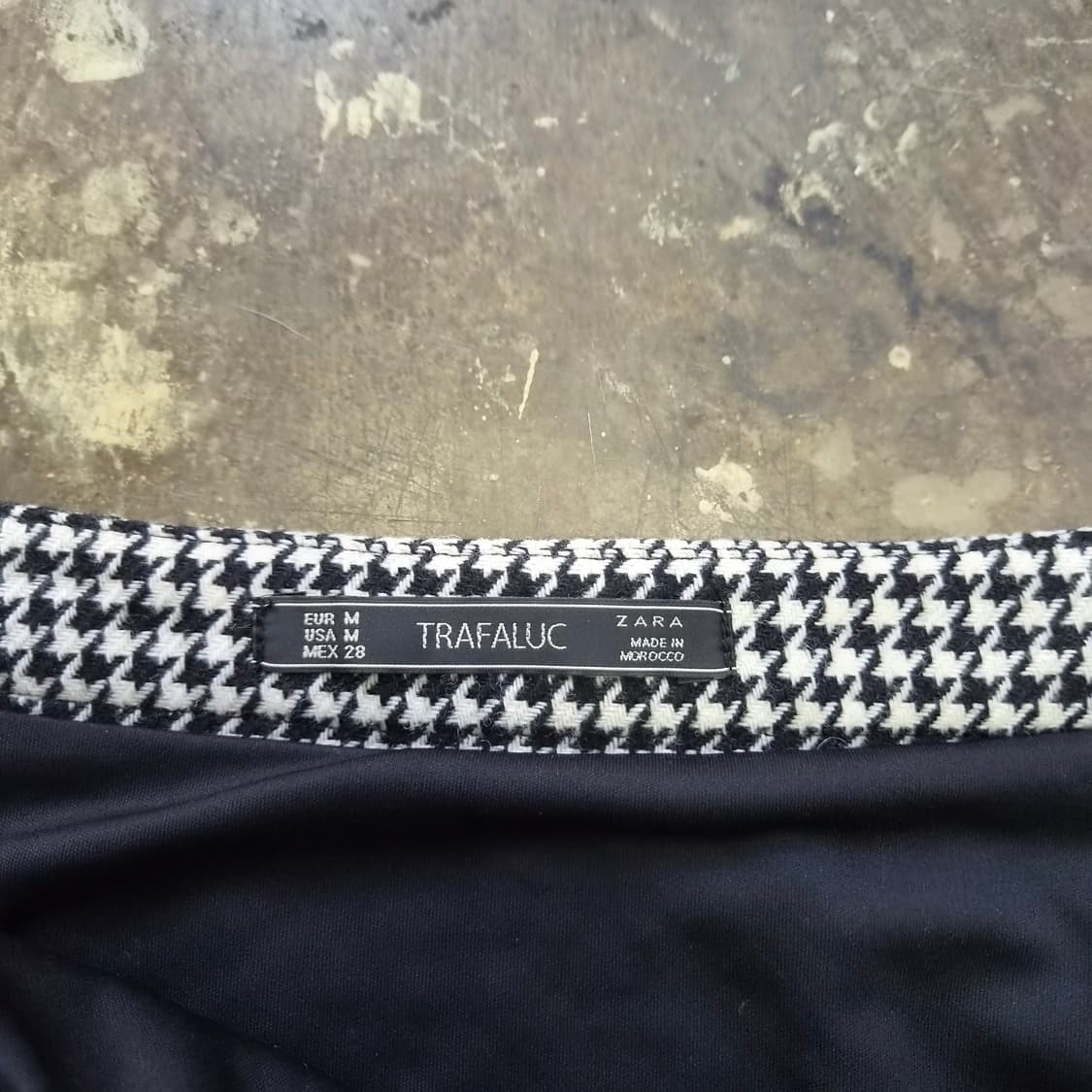 M) ZARA 자라 하운드투스 체크 플리츠 스커트 상품이미지5