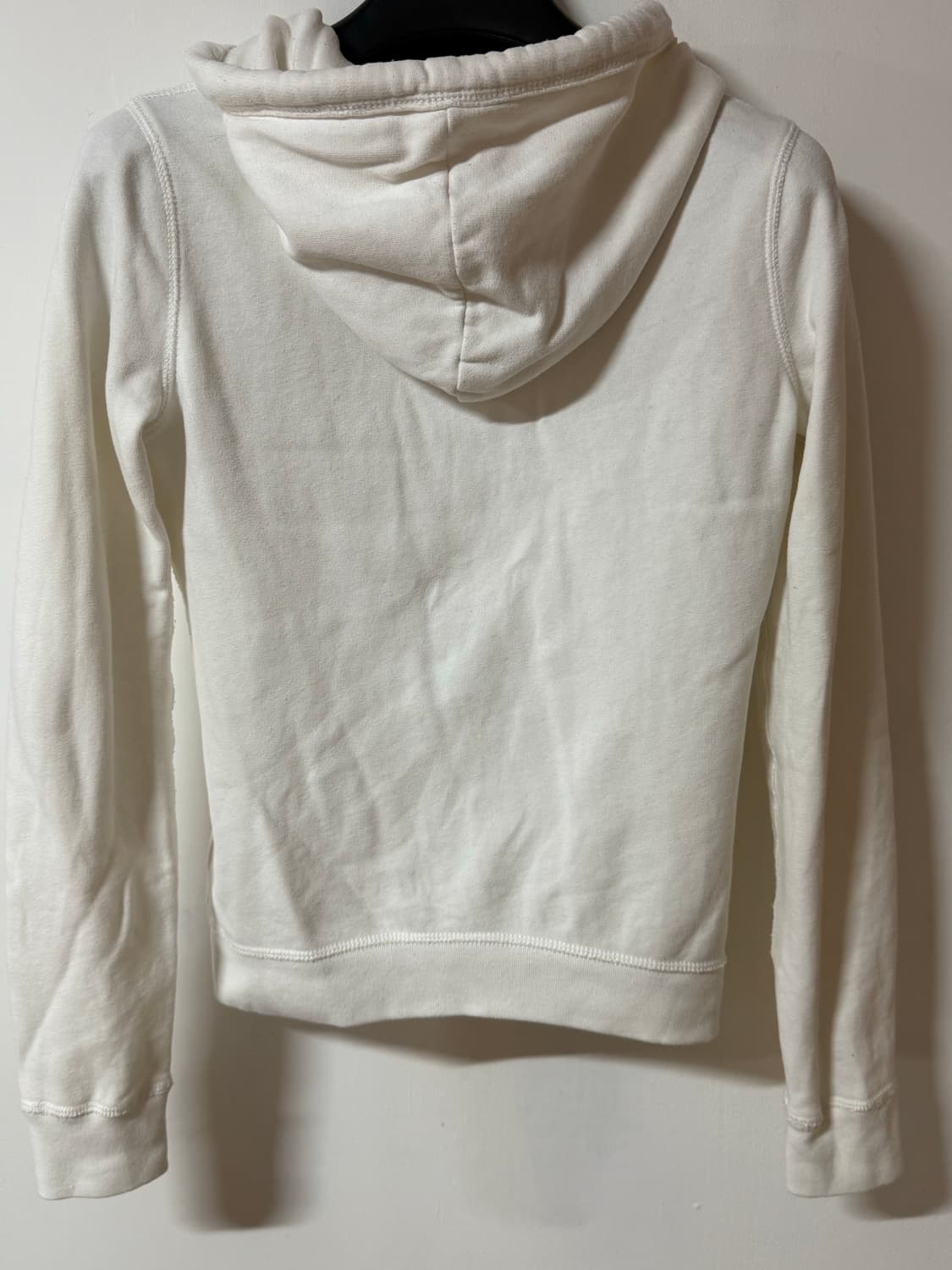 홀리스터 아이보리 후드집업 S 딱붙핏 상품이미지5