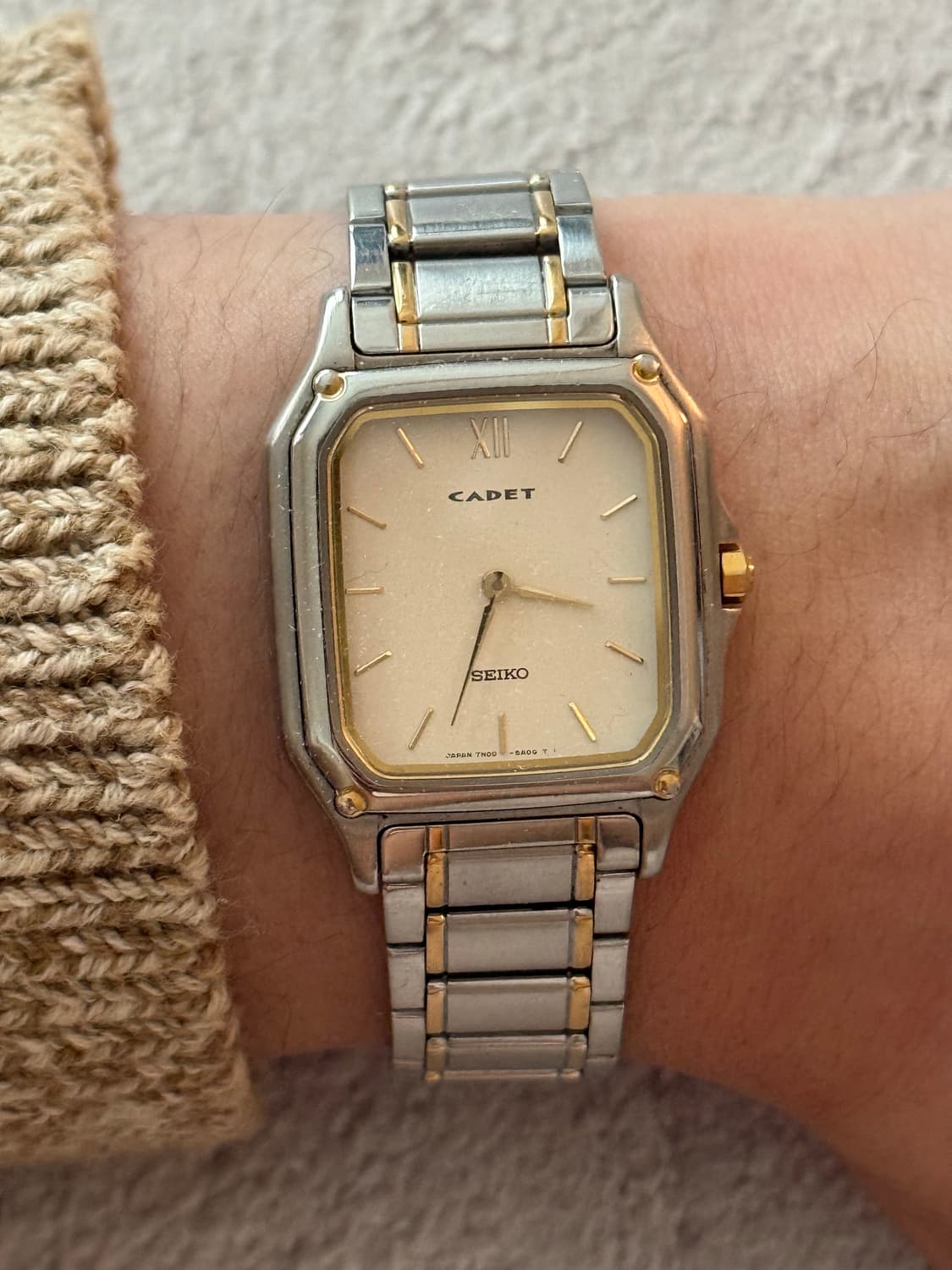 Seiko 세이코 Cadet 스퀘어 콤비 상품이미지7