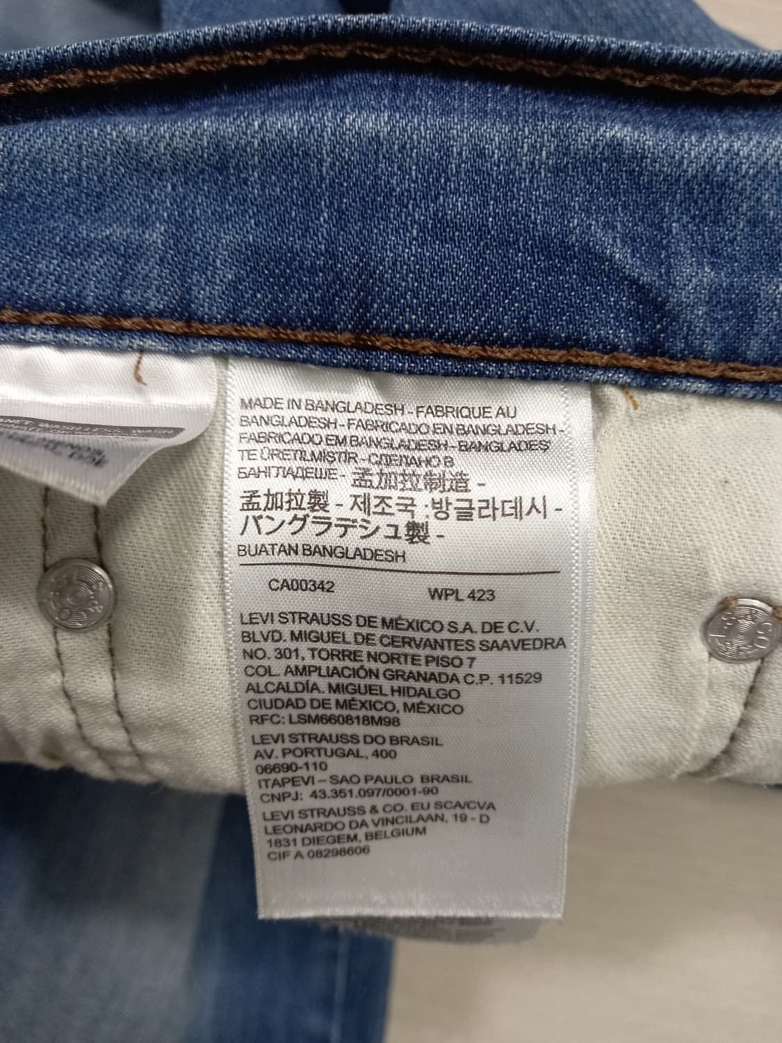 32 리바이스511 워싱 스판 슬림일자진 32-210 상품이미지8