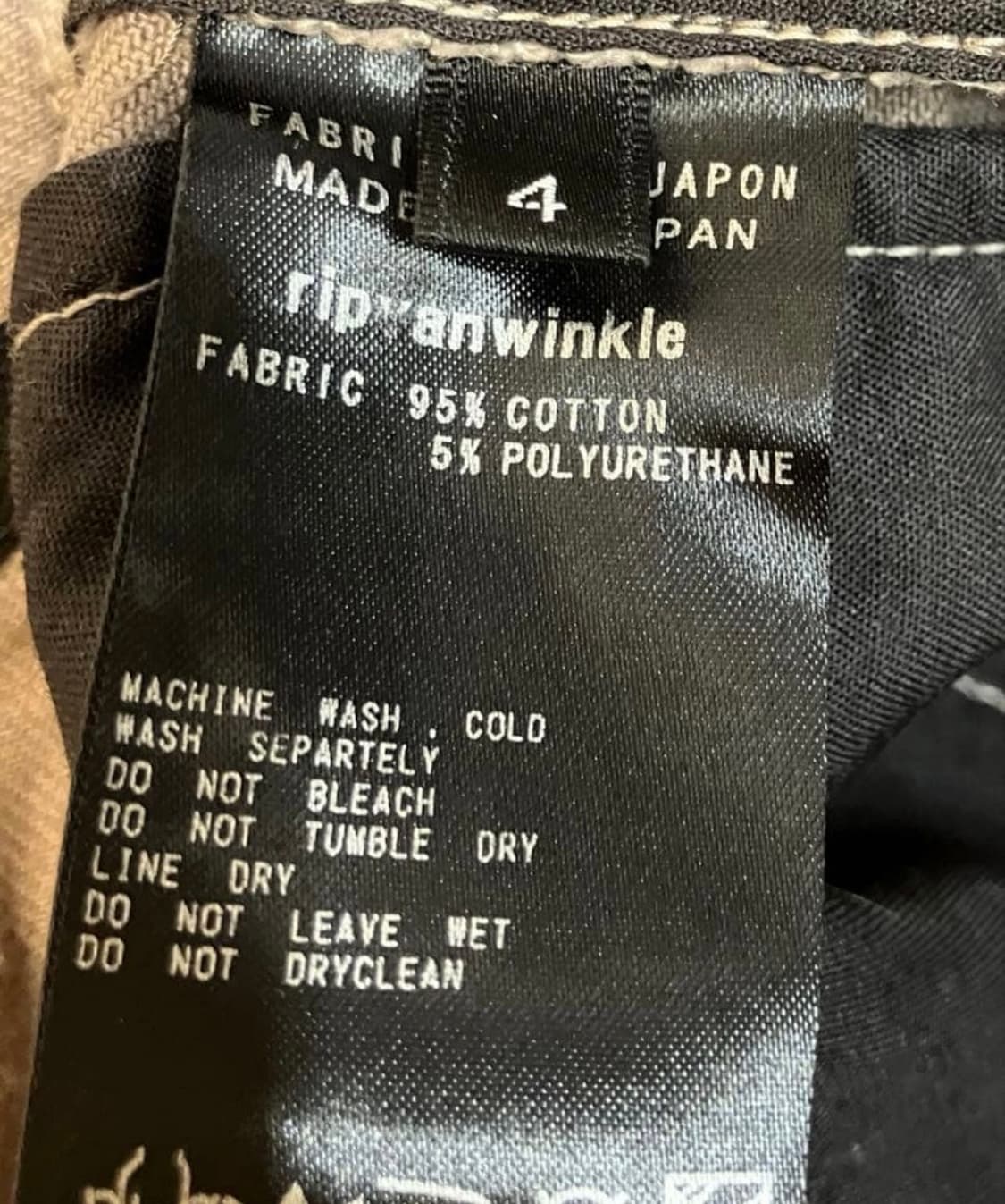 [4] Rip van winkle r-112 워크팬츠 상품이미지4