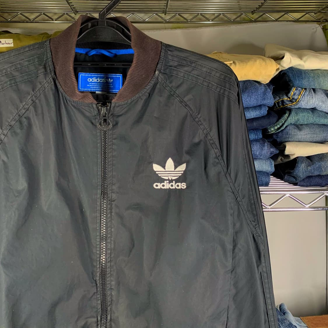 [M] 아디다스 폴리쉘 블루종 재킷 상품이미지1