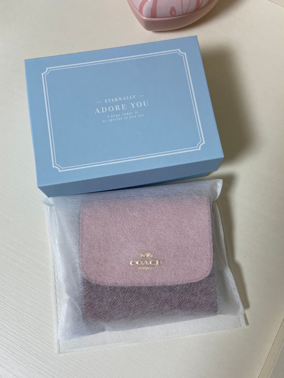 Coach 코치 3단 지갑 핑크 상품이미지7