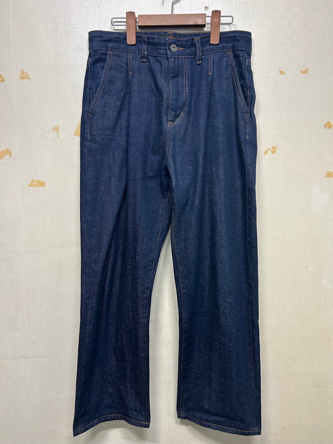 비슬로우) 원턱 셀비지 데님 팬츠 상품이미지3