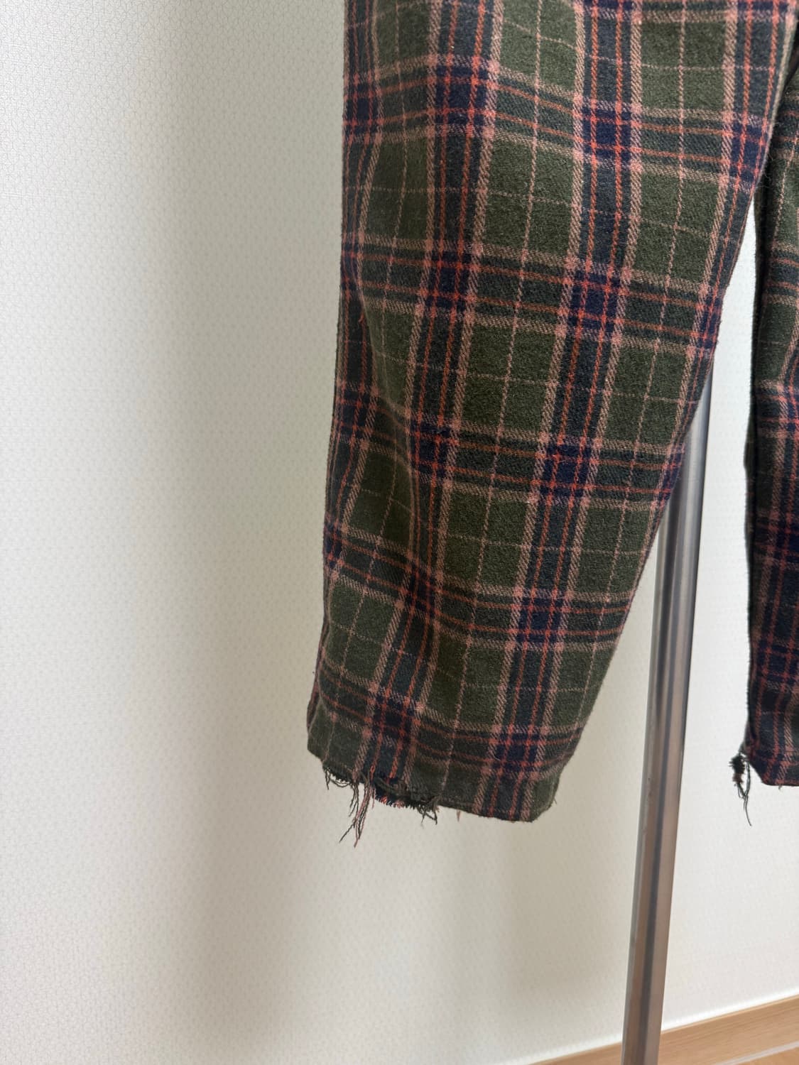 빈티지 otherfit 플란넬 체크 팬츠 상품이미지9