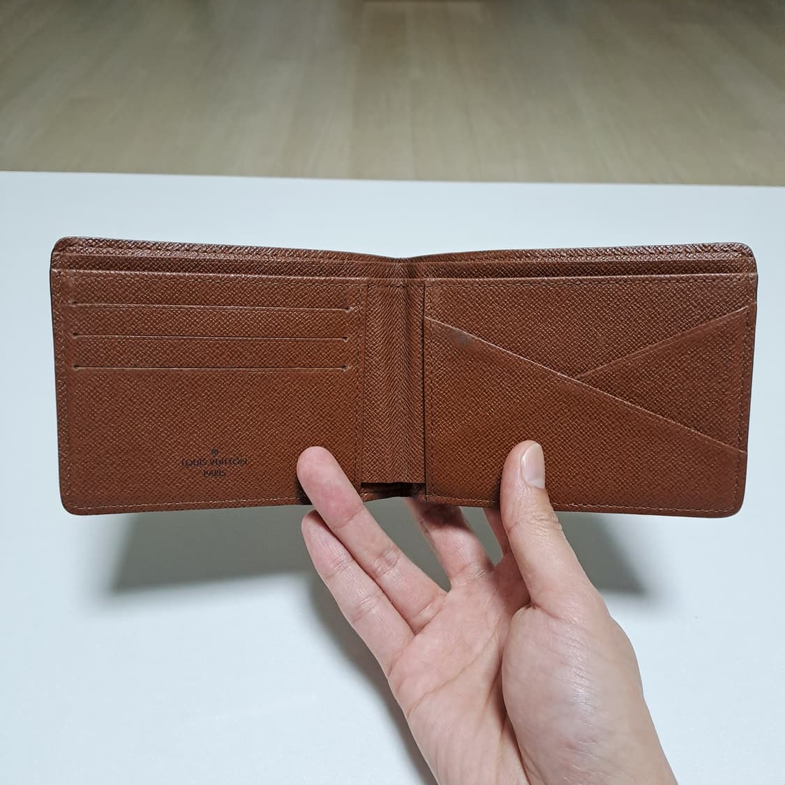 [100%/정품] 루이비통 모노그램 멀티플 반지갑 브라운, 루이비통지갑 상품이미지4