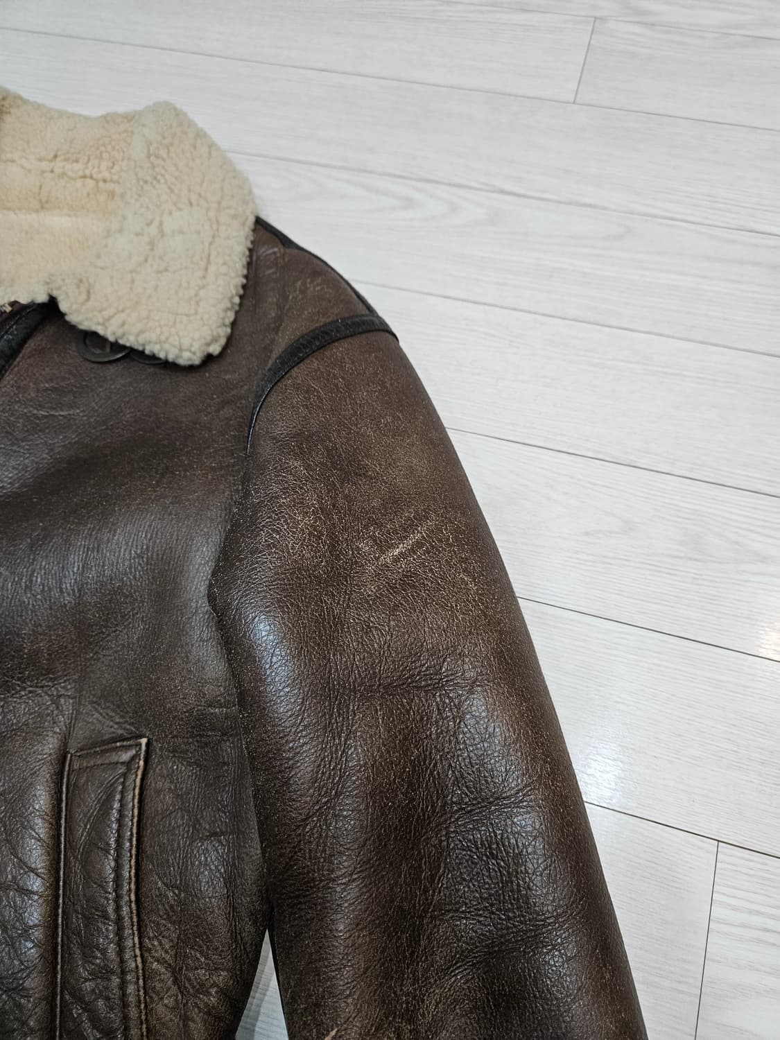 b-3 폭격기 무스탕 양가죽 XL 상품이미지3