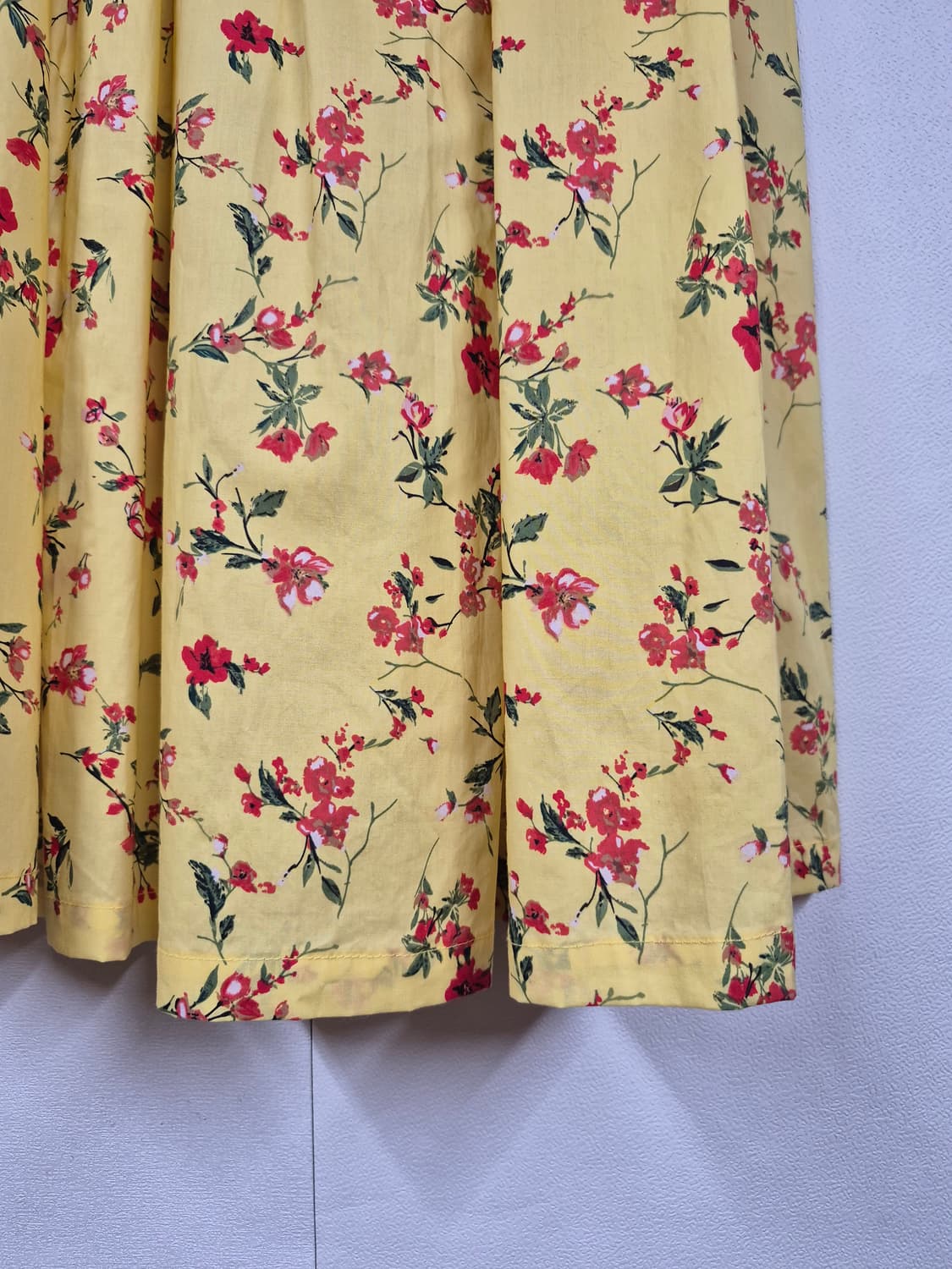 택 노랑 플라워 스커트 상품이미지2