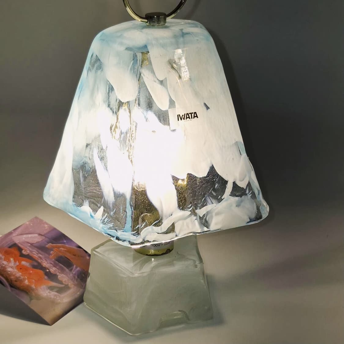 80s 이와타 핸드블로운 아이스 마블 램프 상품이미지10