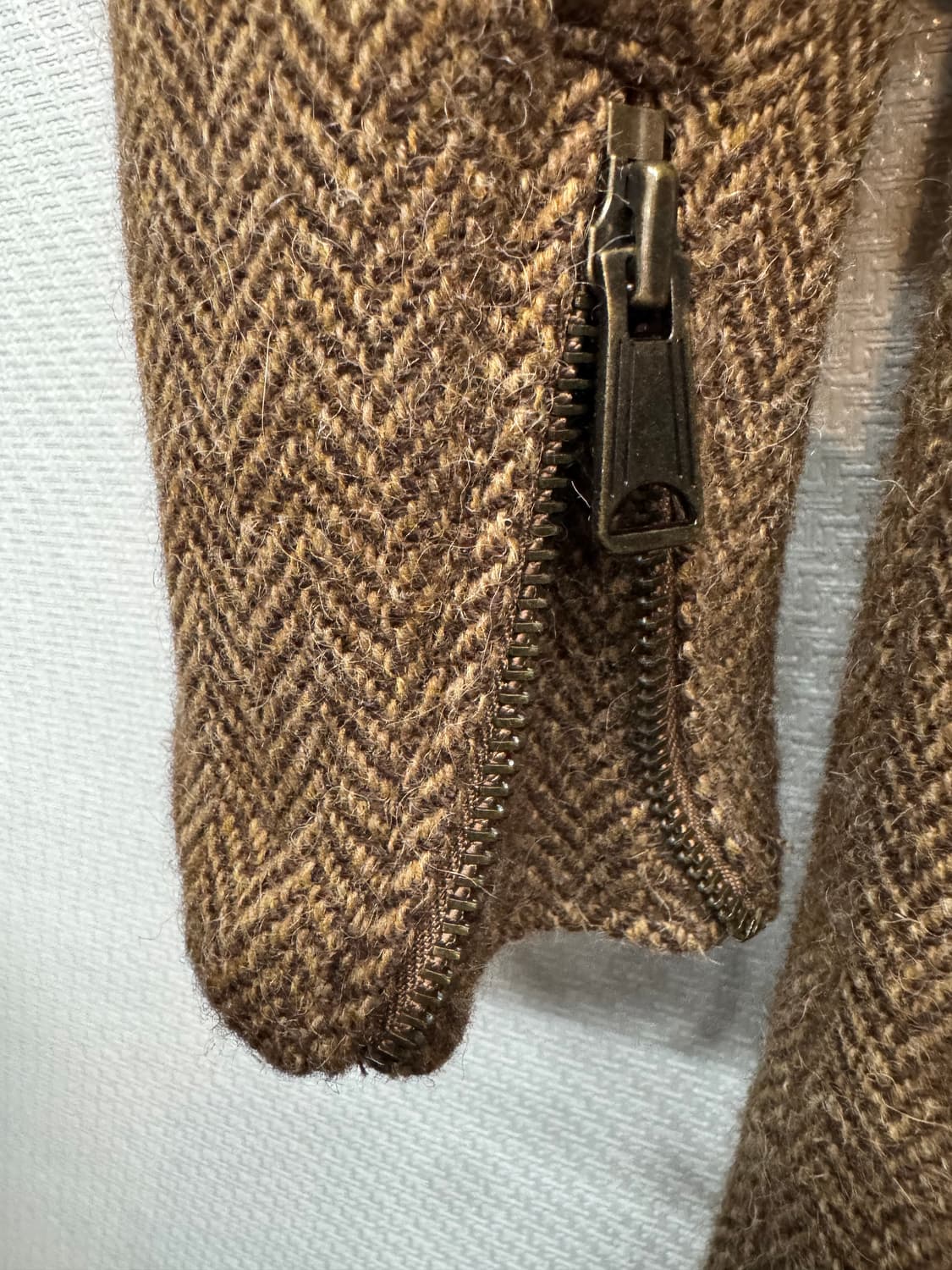 랄프로렌 울/알파카 헤링본 바이커 디테일 코트 S 상품이미지4