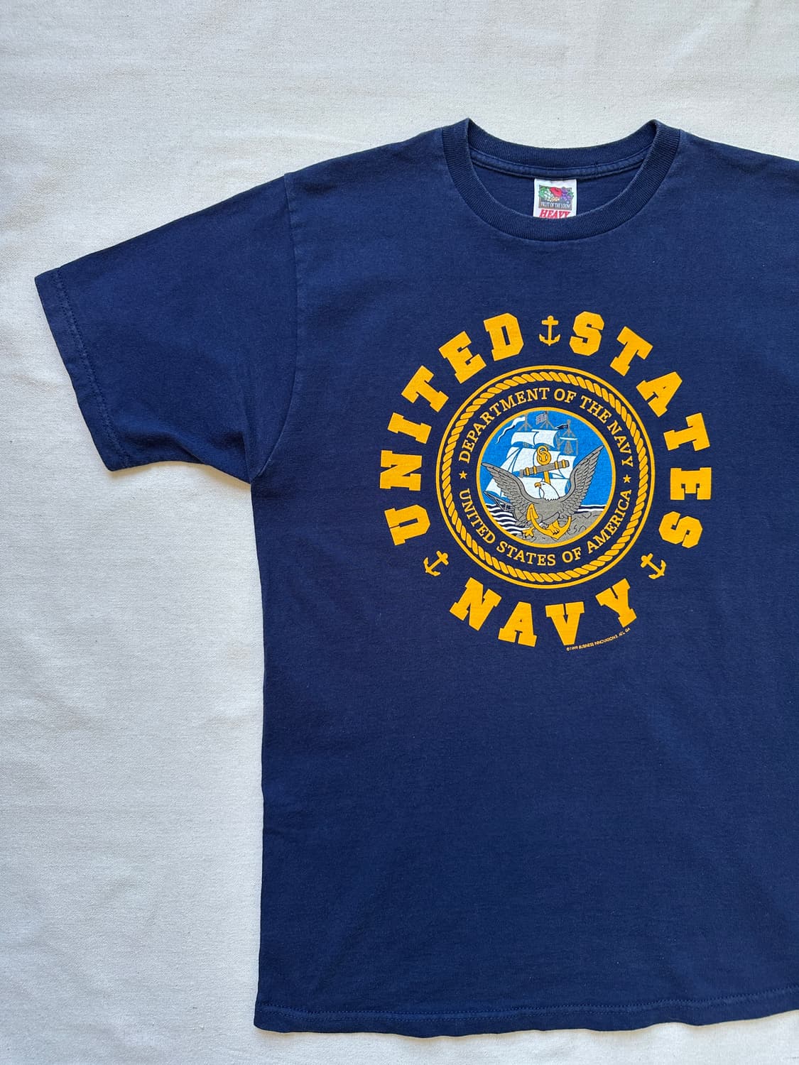 US NAVY 미해군 Fruit of the loom 반팔 티셔츠 M 상품이미지4
