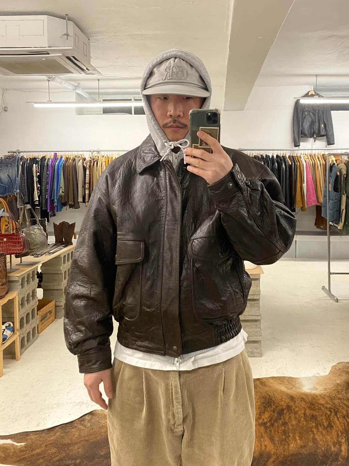 VTG G-1 leather flight jacket 핀터레스트 레더자켓 상품이미지1