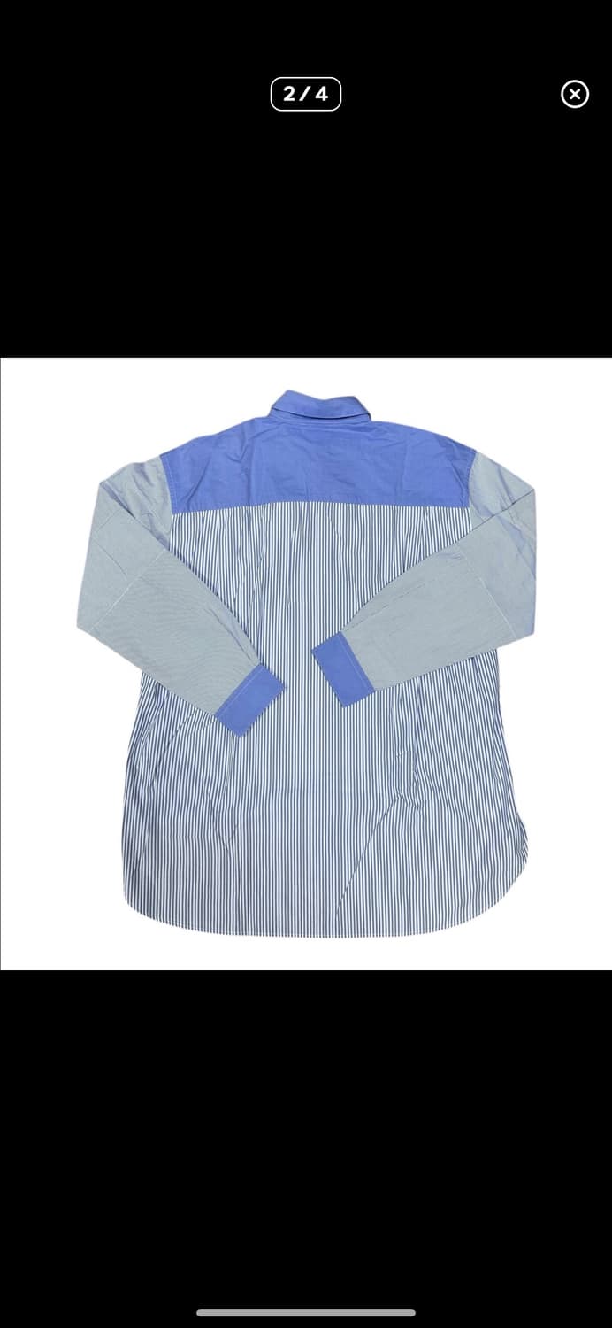 (바배) 유니클로 질샌더 오버핏 스트라이프 셔츠 상품이미지2