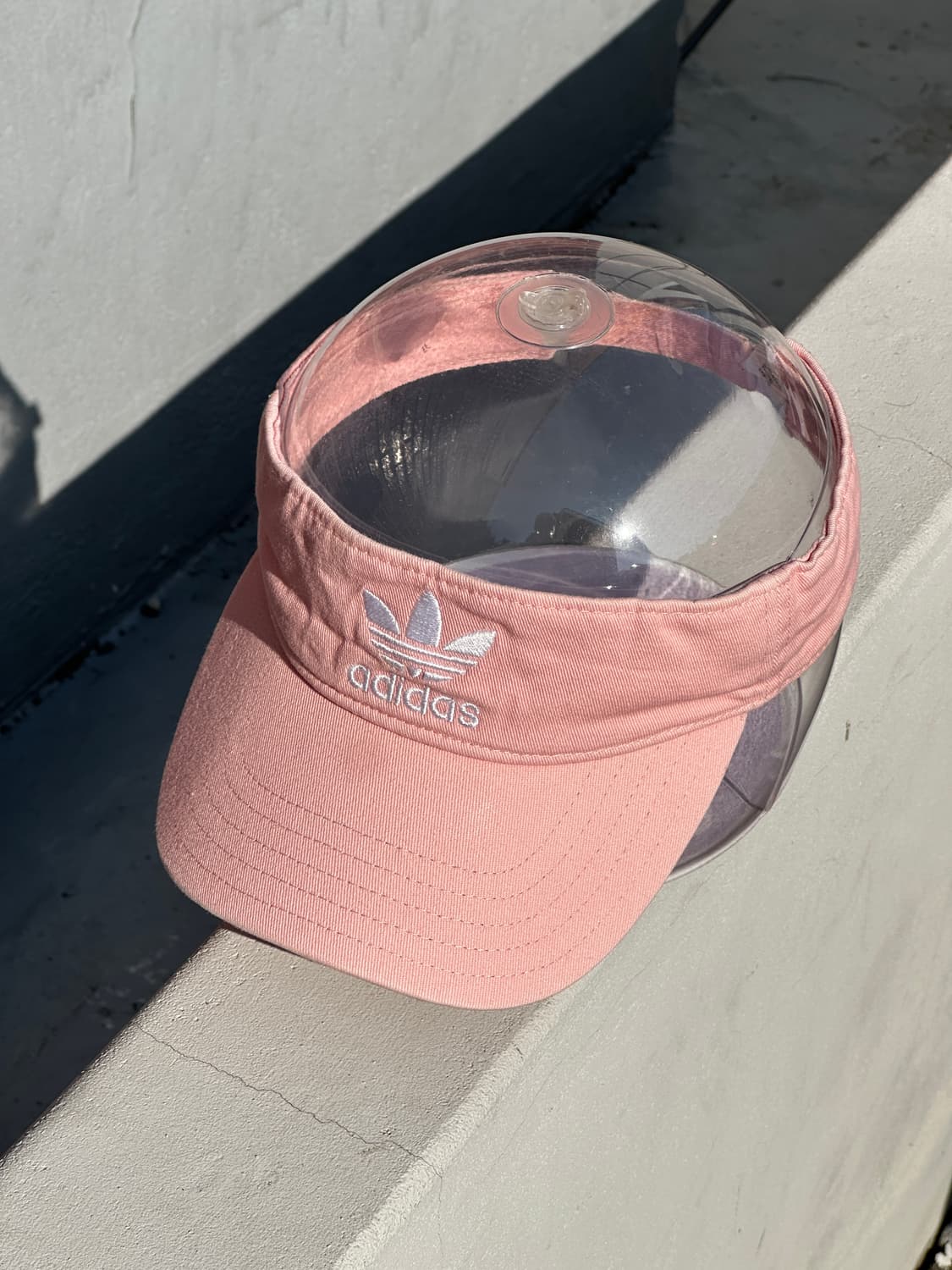 [F] 아디다스 로고 핑크 썬바이저 썬캡 모자 상품이미지2