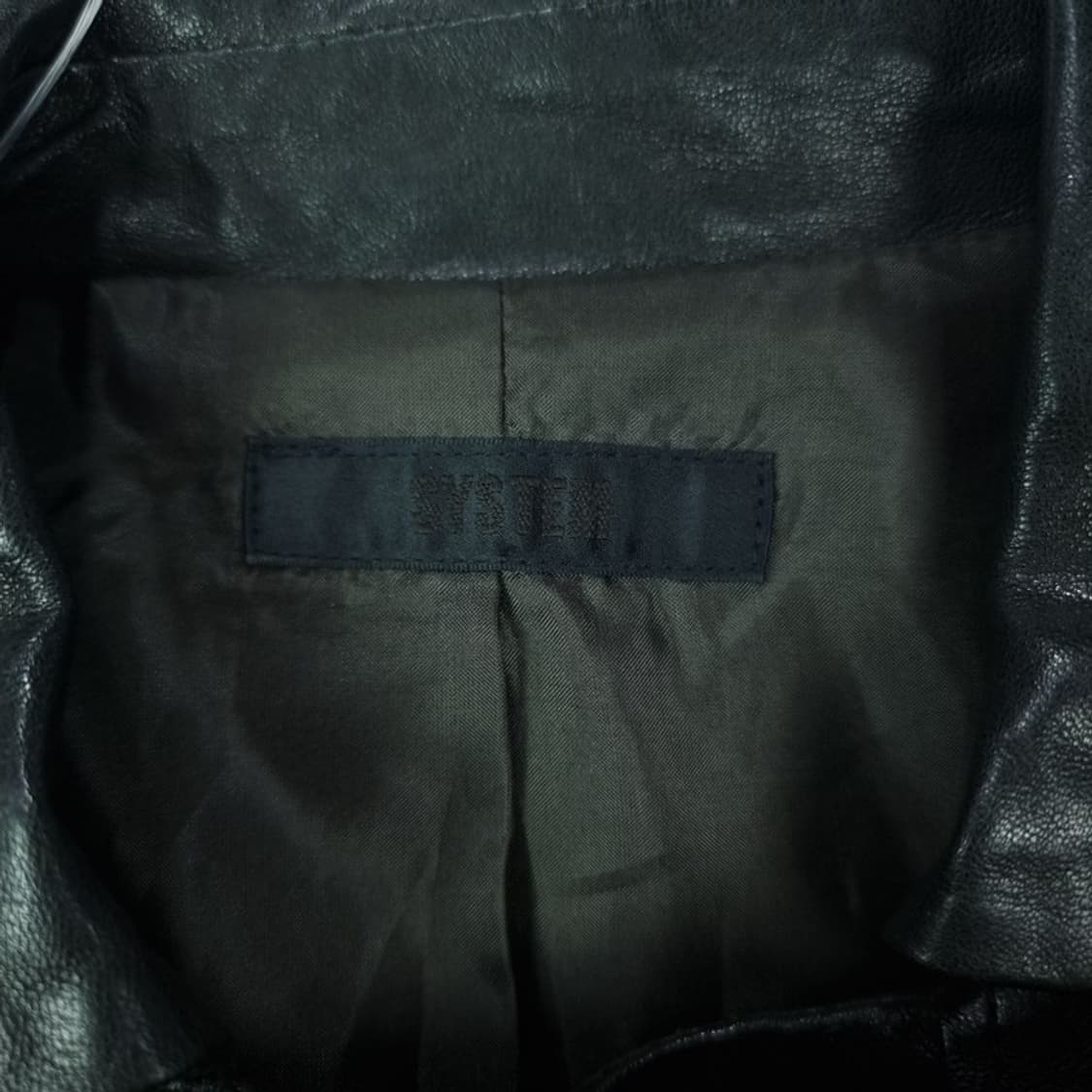 [한섬 시스템] 리얼 램스킨 양가죽 니트 슬리브 레더 자켓 M17225 상품이미지7