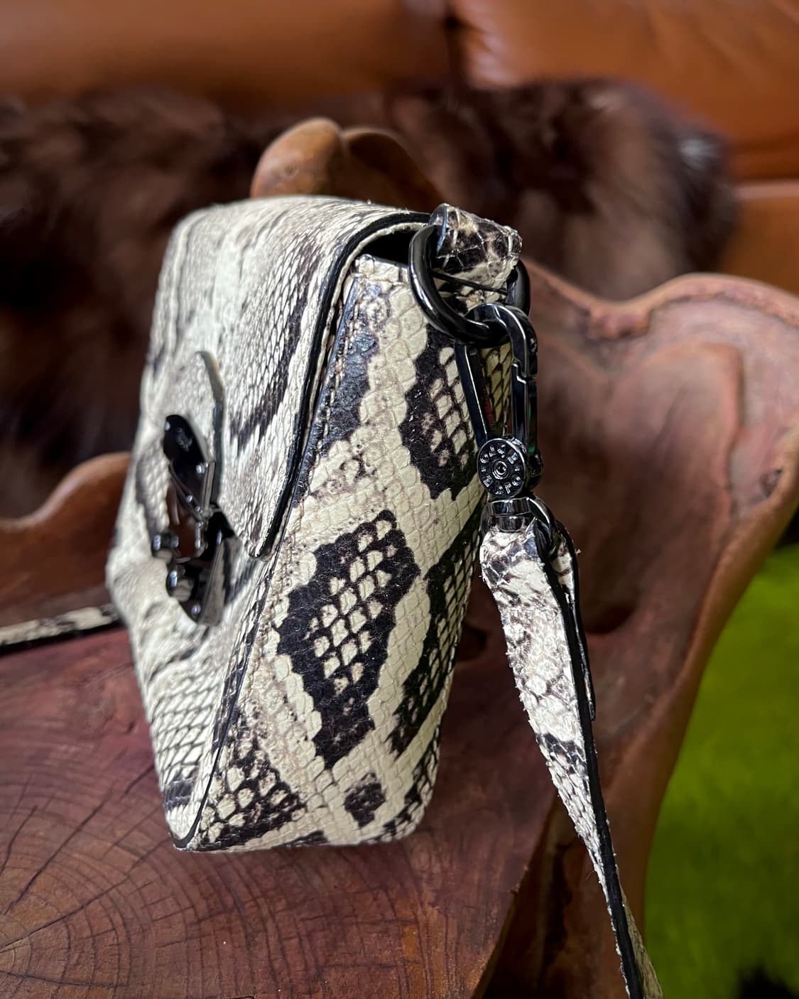 Abro Germany Leather Python Cross Bag 상품이미지6