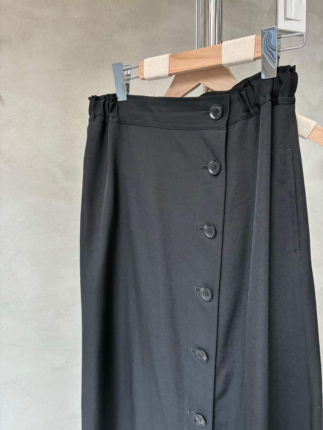 요지 야마모토 와이즈 버튼 스커트 상품이미지6
