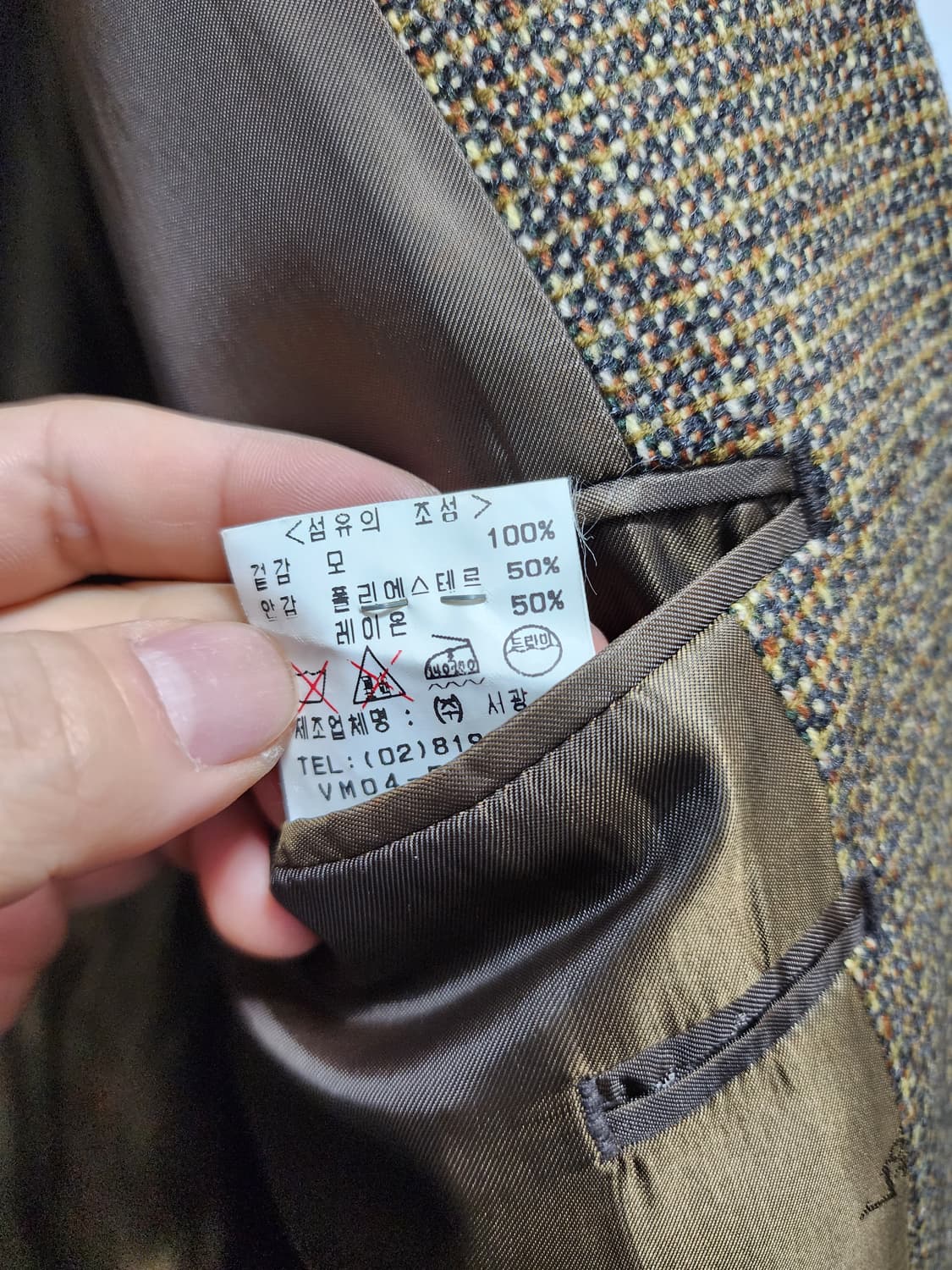 90s VOSLENZA 오버핏 더블브레스티드 블레이저 상품이미지8