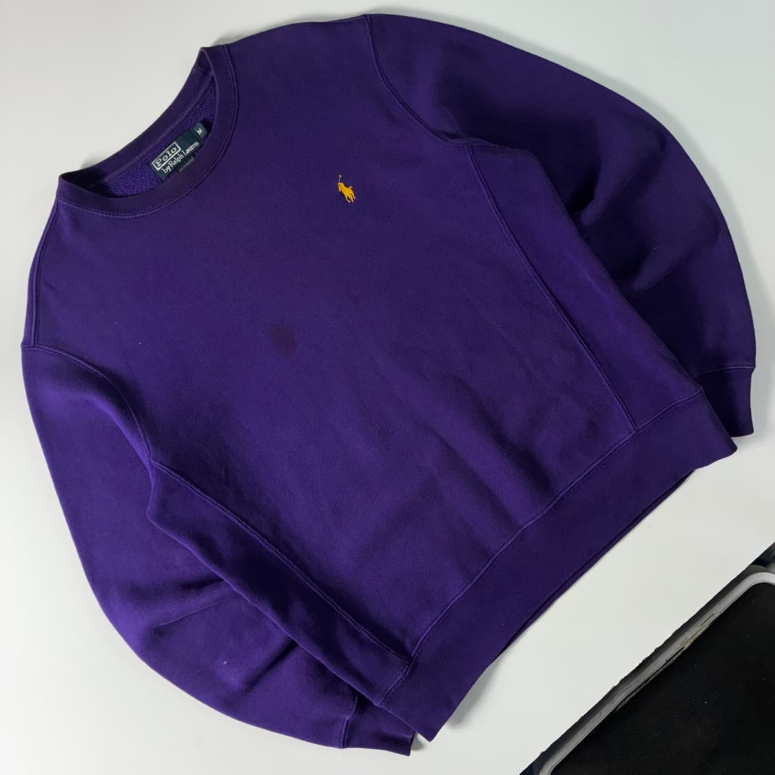 Polo  폴로 랄프로렌 자수 코튼 퍼플 맨투맨  상품이미지2