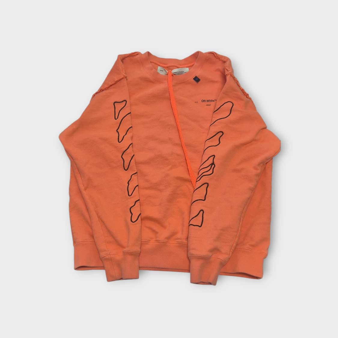 Off-White 오프화이트 오렌지색 스웨트셔츠 상품이미지1