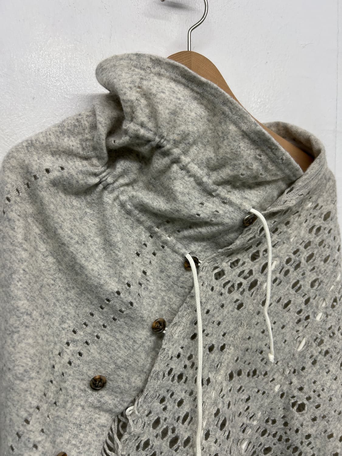 Keiko Kishi by nosh Wool Cutwork Cape 상품이미지3