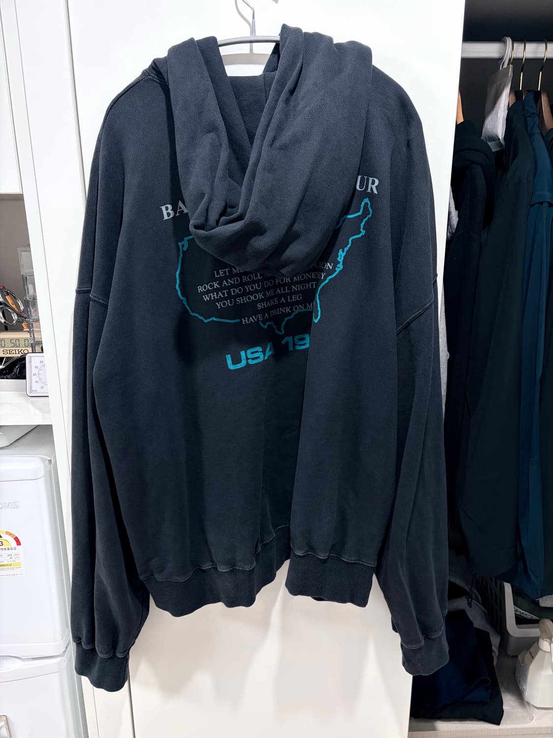 blue ACDC 오버후드티 상품이미지2