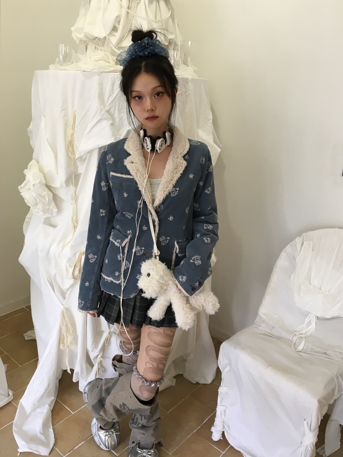 히스테릭글래머 아카이브 버니 코듀로이 자켓 상품이미지6